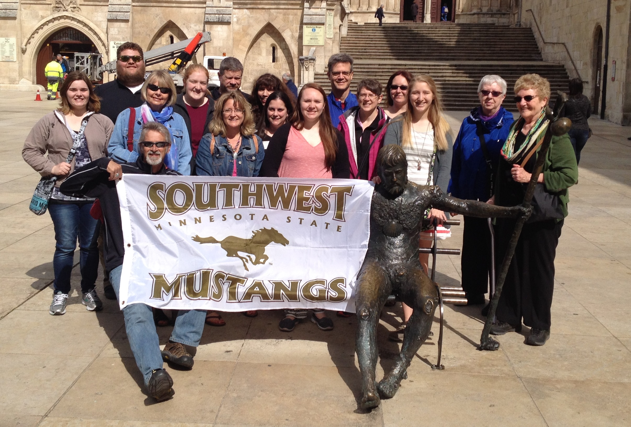 group picture with - the pilgrim - in Burgos